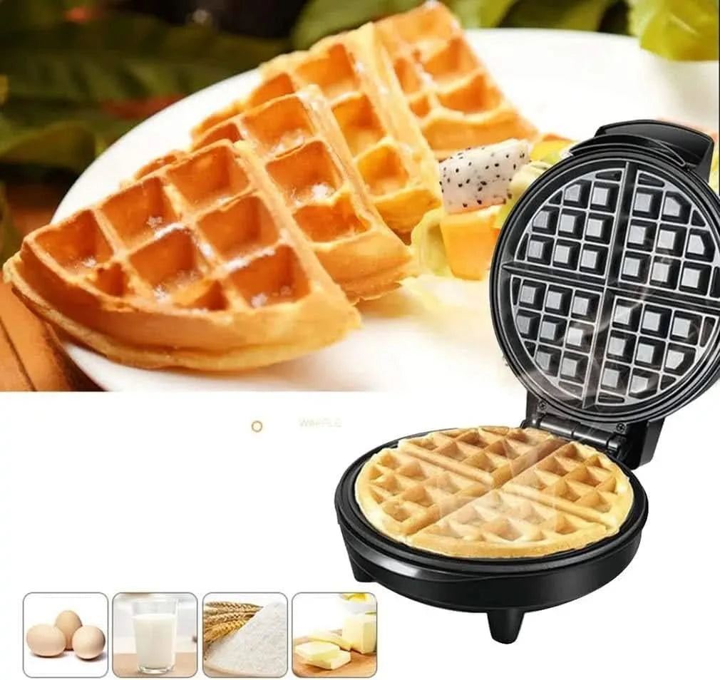 3-minute waffle maker , breakfast bread maker sandwich maker , adjustable temperature control electric baking pan Waffle machine - M & M Global