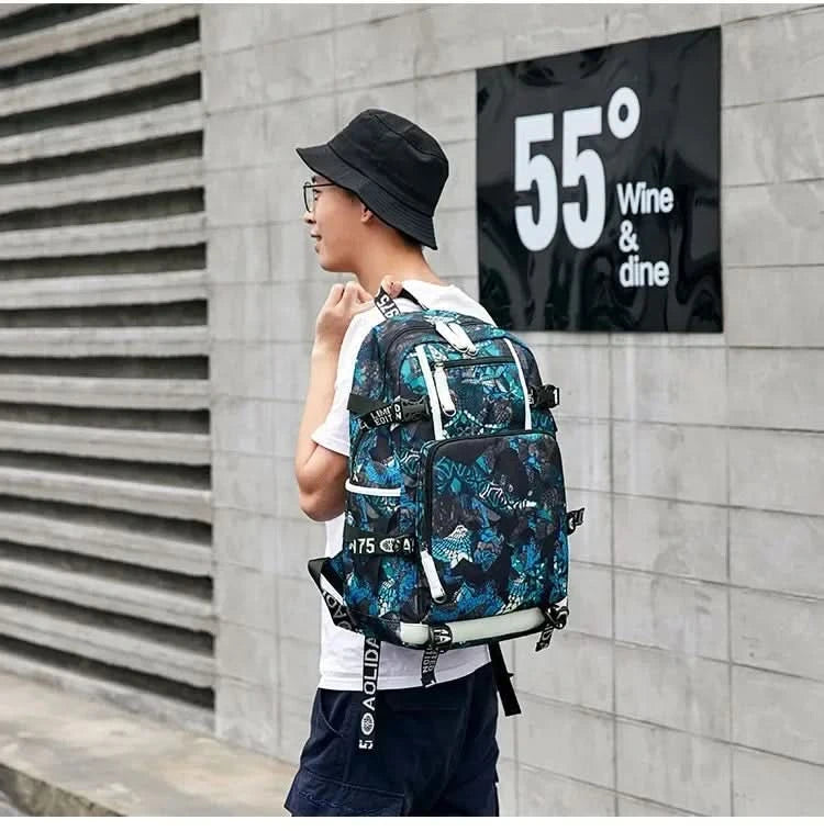 Messi C Ronaldo football bag star around high school students male and female large capacity backpack can be customized - M & M Global