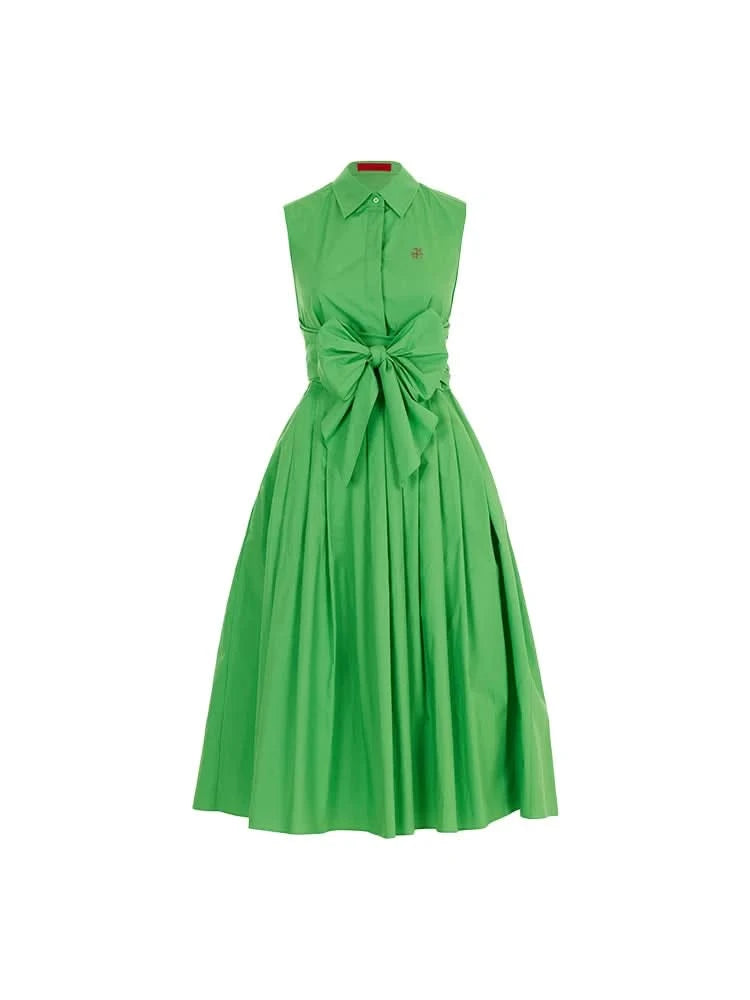 Sleeveless Women Dress Party Dresses Long Dress Single Row Buckle Lace Up Design Casual Dresses Summer Beach Dress Women Dresses - M & M Global