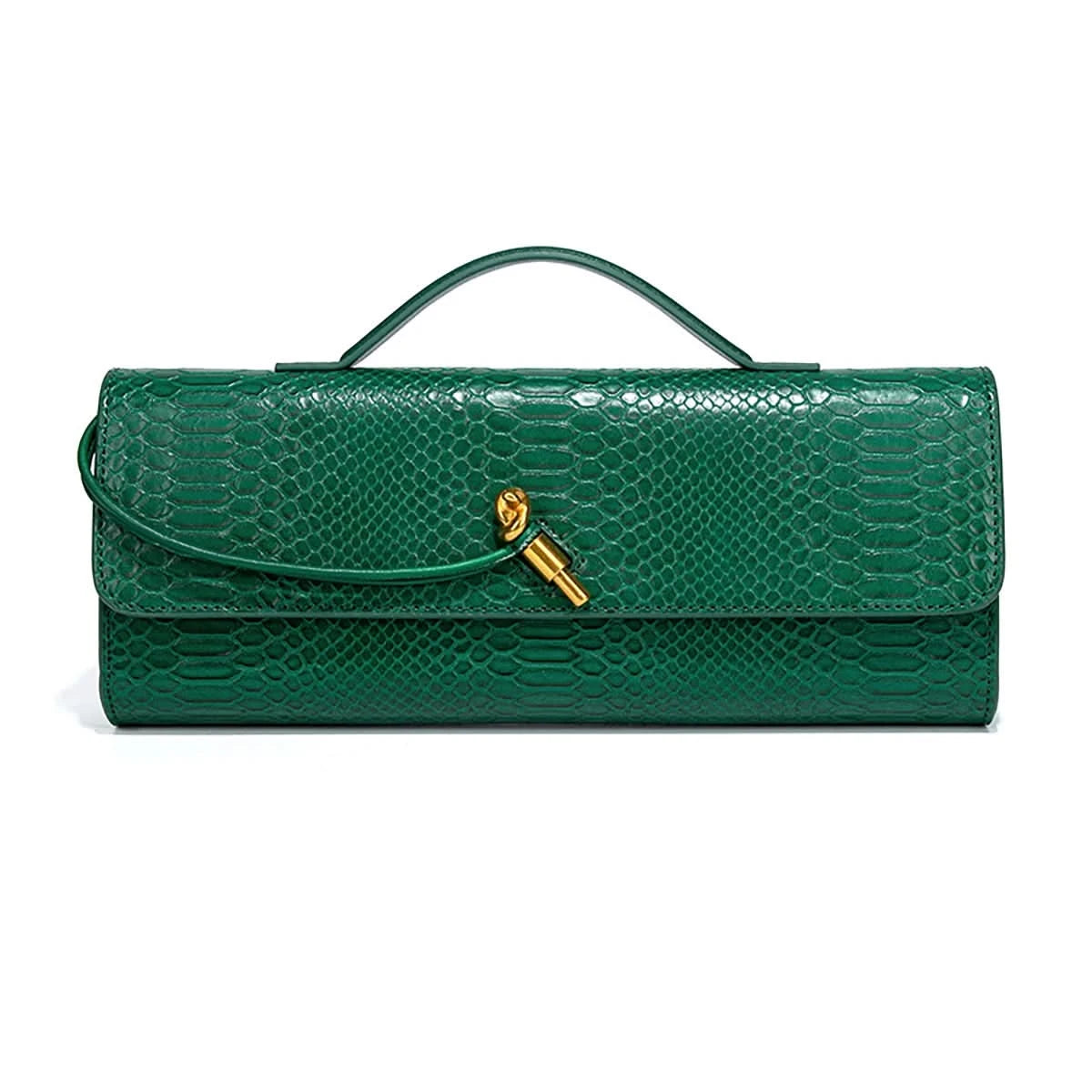 Burgundy bag cherry red envelope wine red envelope upscale new handbag European and American fashion crocodile flip hand organ b - M & M Global