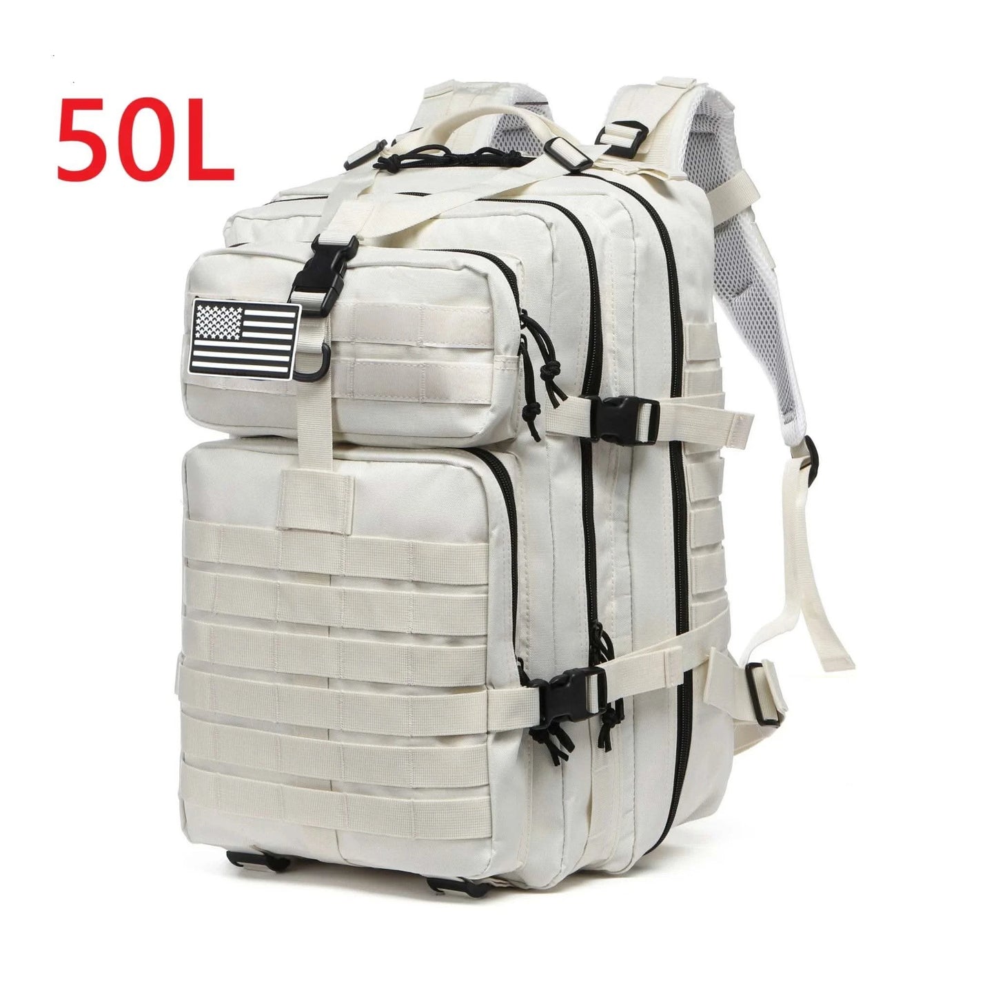 25L/50L Sturdy Nylon Waterproof Tactical Sports Trekking Fishing Hunting Camping Hiking Bag Backpack Outdoor Rucksacks - M & M Global