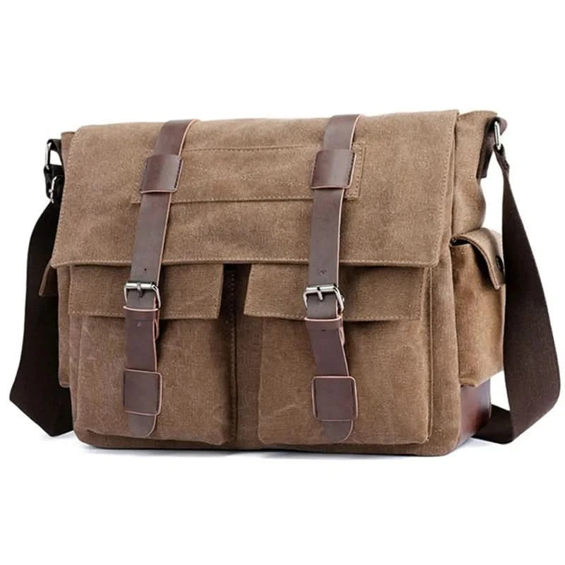 Men's Vintage Canvas Bag Men Casual Crossbody Bag For Men Messenger Bag Man Travel Shoulder Bags Bolsa Masculina High Quality - M & M Global