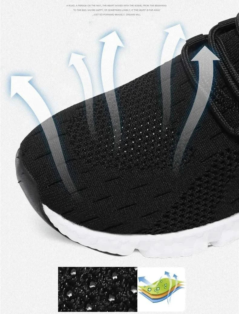 Breathable Mesh Men Shoes Trendy Lightweight Walking Flats Plus Size Male Tennis Sneakers Outdoor Running Fitness Shoes 2025 - M & M Global