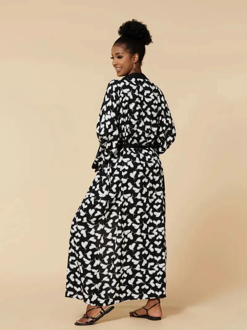 Para Praia Kimono Beach Robe 9 Colors Bikini Cover Ups Beachwear Femme Long Dress Sarong Women Loose Cardigan Swimsuit Covers - M & M Global