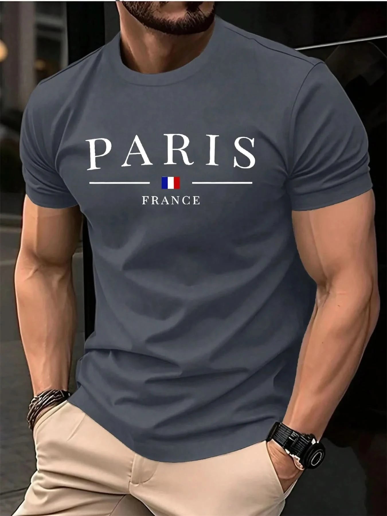 Summer Men's T-shirt 3D letter pattern Printing T-shirt Men's Personalized Hip Hop Street Clothing Tops Casual T-shirt for man - M & M Global