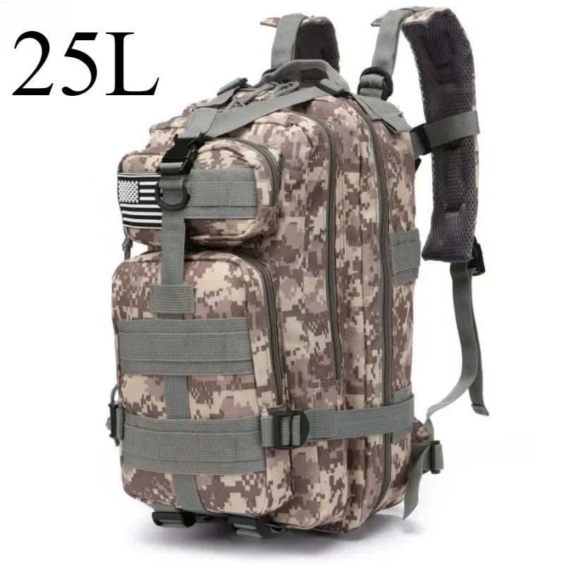 25L/50L Tactical Backpack Molle Bag Outdoor Bags Backpack for Hiking Camping Trekking Hunting Fishing GYM Bags Backpacks - M & M Global