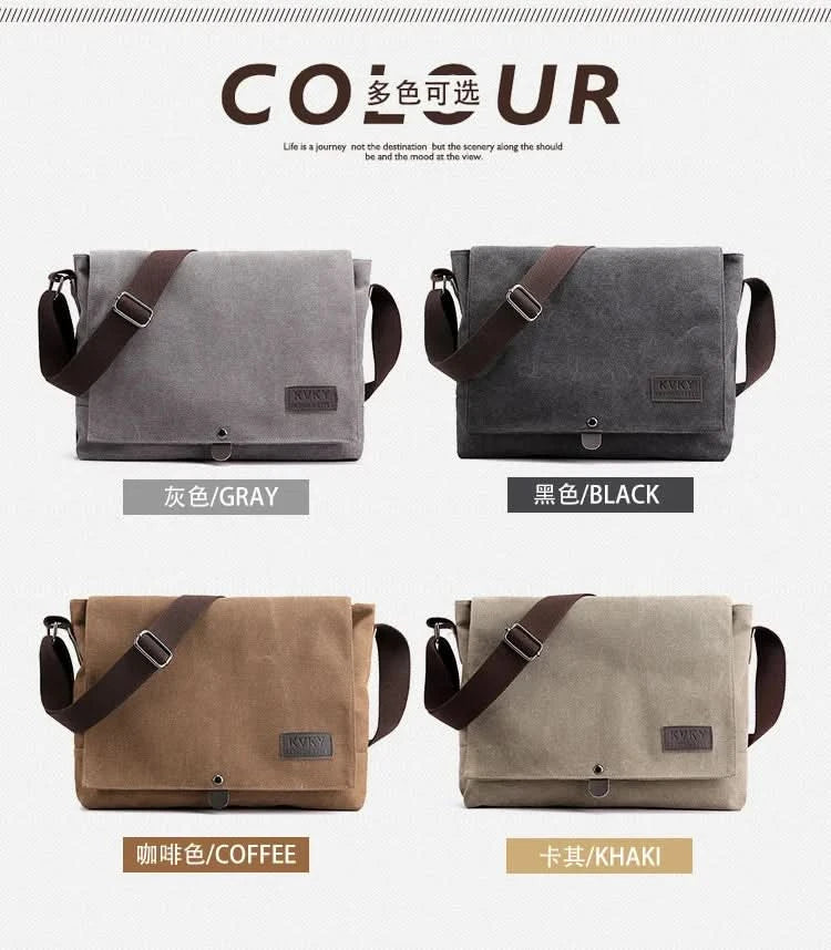 Men's multi-functional shoulder bag, leisure large capacity business travel bag, fashionable storage sling bag - M & M Global