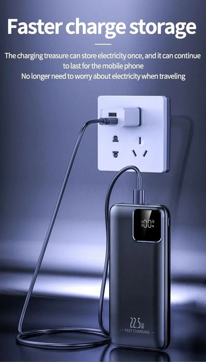 New Power Bank 20000mAh Portable External Battery 22.5W Fast Charging Portable Charger for IPhone Xiaomi Redmi Poco Powerbank - M & M Global