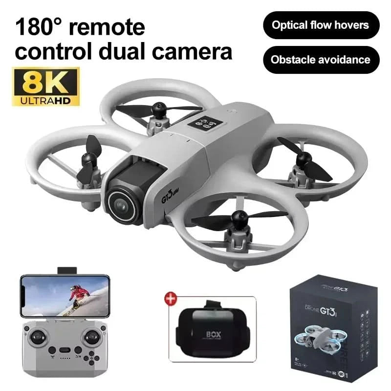 Original GT3 8K GPS Professional RC Drone Aerial Photography Remote Control Aircraft 5G HD Dual Camera Quadcopter Toys UAV Gifts - M & M Global