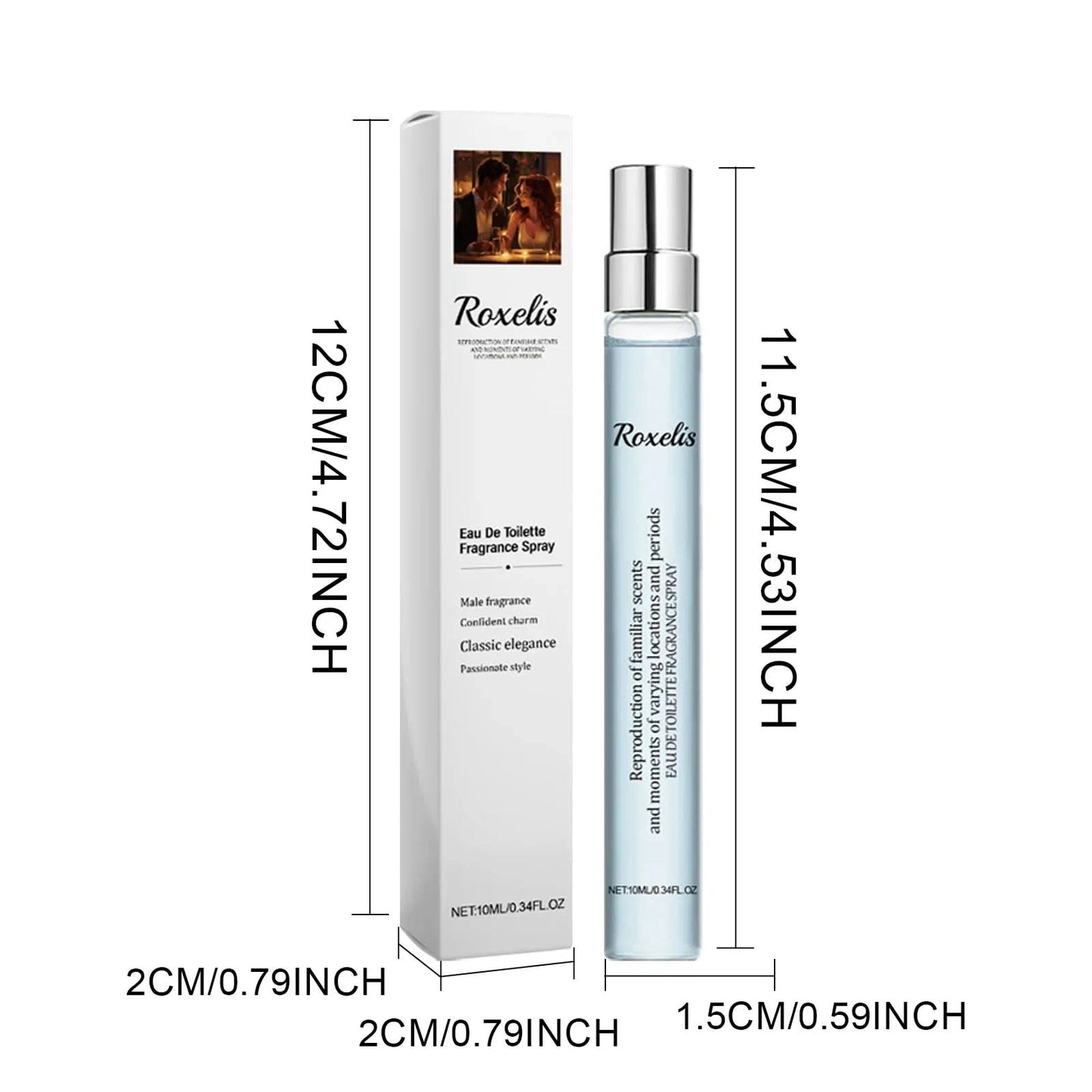 Roxelis Eau De Toilette Fragrance Spray Perfume Halloween Atmosphere Perfume Men's perfume Long Lasting Light Fragrance 0.34 OZ - M & M Global
