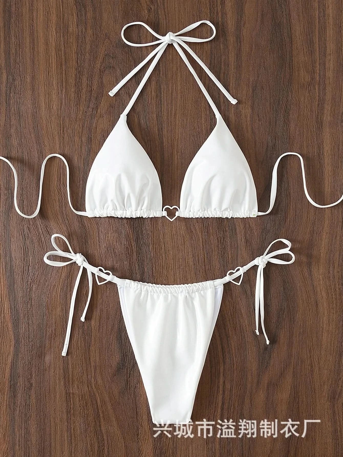 Sexy PU Bikinis 2025 Women's Swimwear Female Swimsuit For Swimming Wear Bathing Suits Brazilian Bikini Set Beachwear Pool Bather - M & M Global