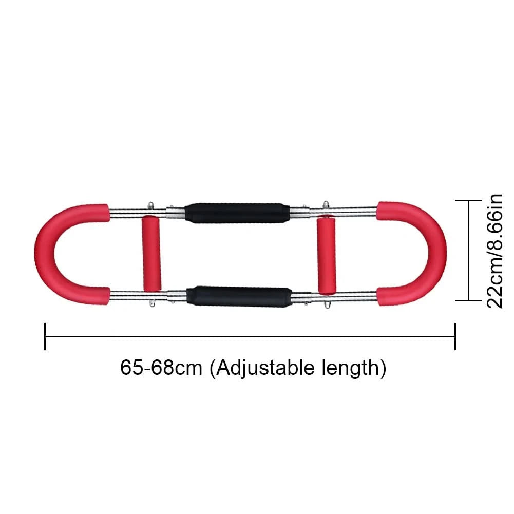 Twister Arm Exerciser with Foam Handle Adjustable Spring Workout Bar Forearm Triceps Chest Expander Portable Fitness Equipment - M & M Global