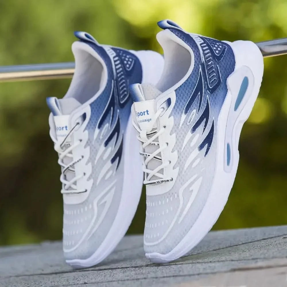 Men's Shoes 2024 New Fashion and Trendy Mesh Sports and Casual Shoes Student Soft Sole Comfortable Running Shoes - M & M Global