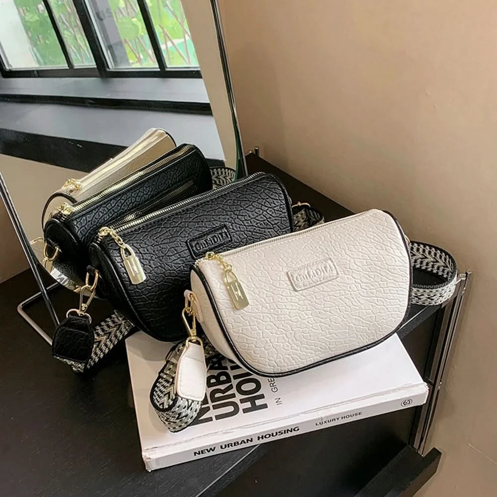 Solid Pu Leather Shoulder Bag Fashion Designer Handbags Messenger Bags For Women Casual Crossbody Bags Summer Travel Bag - M & M Global
