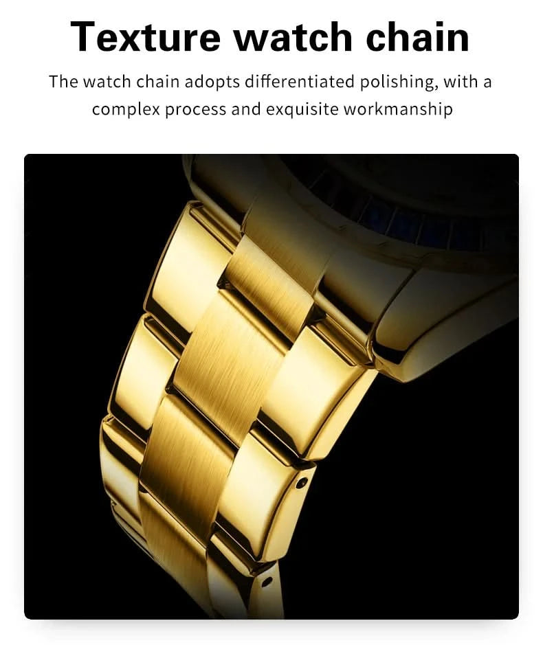 OLEVS 2939 Mens Watch Original Brand Quartz Watch Waterproof Luminous Watch For Men Multifunctional Chronograph Sport Date Reloj - M & M Global