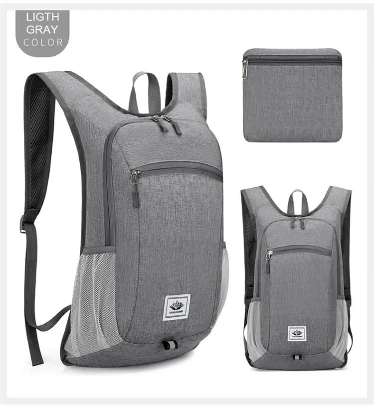 Portable Foldable Backpack,Men Women Ultralight Folding Bag,Outdoor Climbing Cycling Hiking Knapsack Travel Daypack - M & M Global
