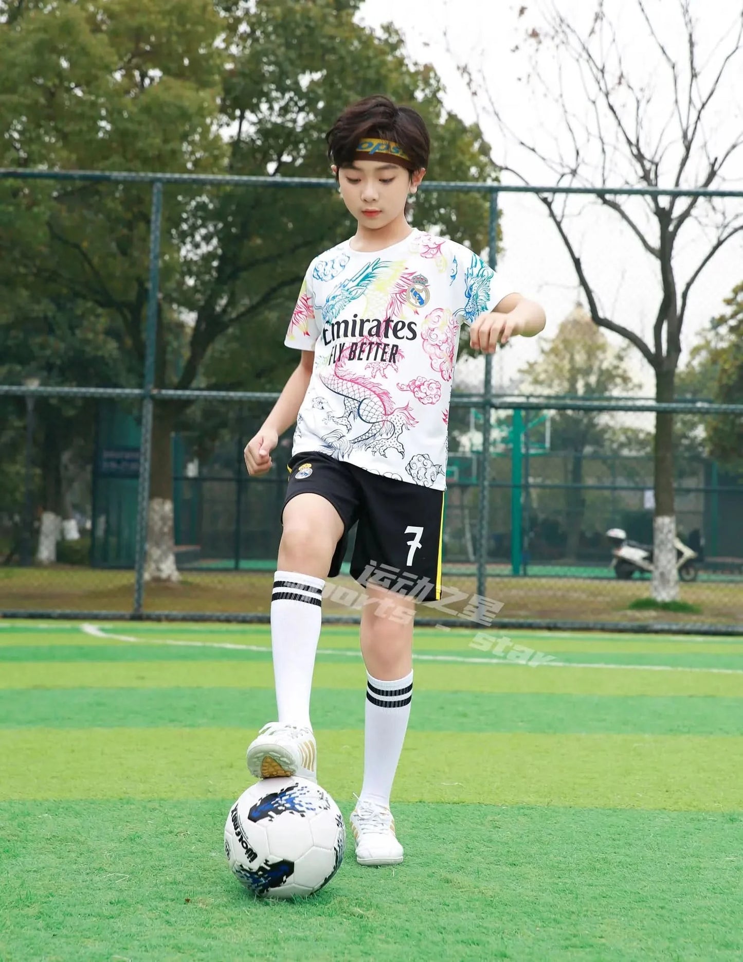 Children's Sports Suit Boy Girl yellow Fans Shirt Training Wear Games Rugby Football Shirt Men Kids Child Sets Kit Uniform - M & M Global