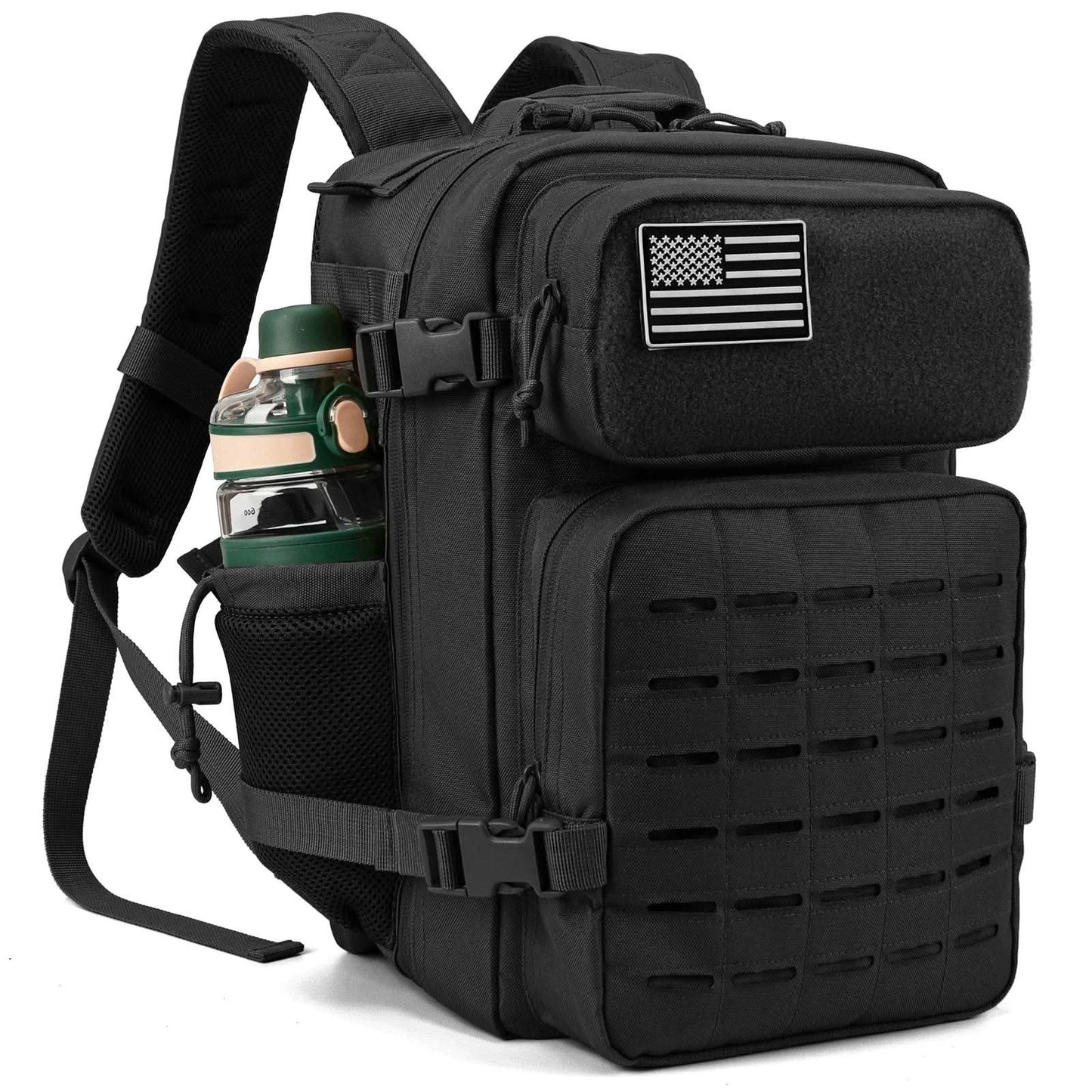25L Tactical Backpack Outdoor Bag Fitness Backpack MOLLE Backpack Women's/Men's Hiking Survival Backpack Men's Dual Cup Holder - M & M Global