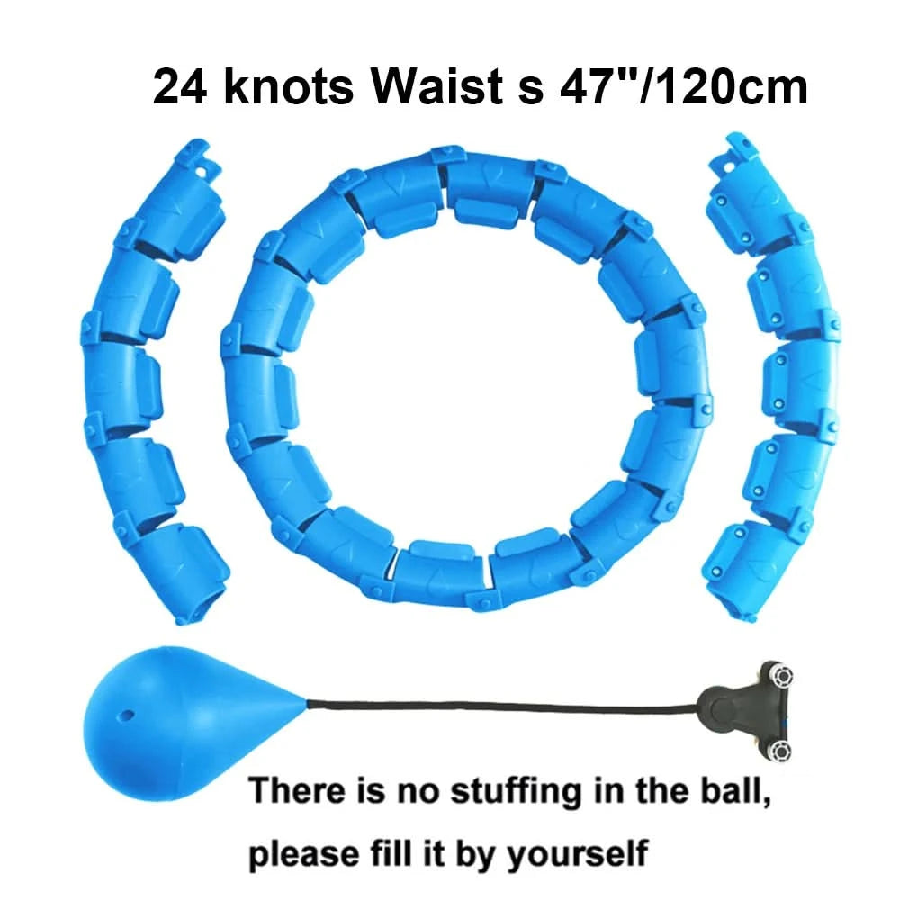 21/24/27/30 Knots Sport Fitness Hoops Abdominal Thin Waist Exercise Massage Hoop Fitness Equipment Gym Home Training Weight Loss - M & M Global