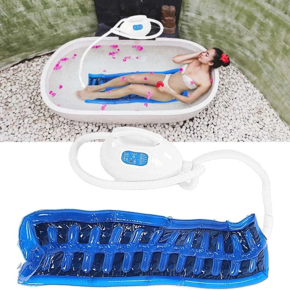 Bath Tub Mat Massager Bubble Spa Bath Tub Massager Air Bubble Bath Tub Digital LED Display Body Spa Massage Mat with Air Hose - M & M Global