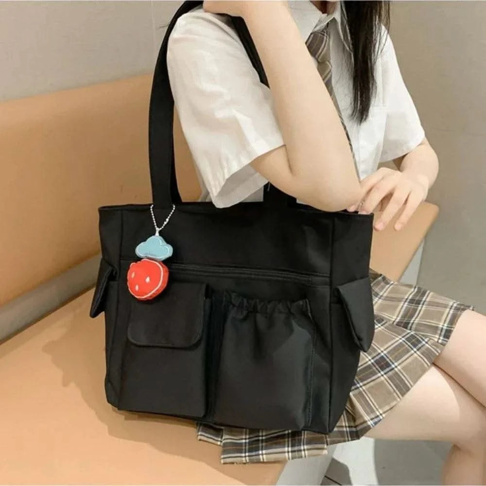 Bag Women Messenger Bag Preppy Student Book Bag Nylon Shoulder Bags Commuter Handbag Women - M & M Global