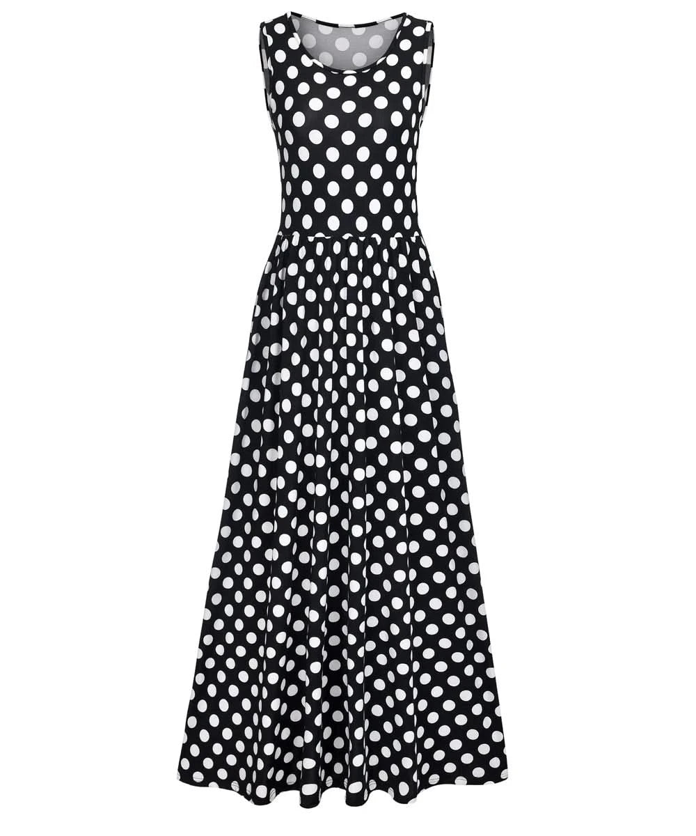 Summer 2024 Sundress O Neck Print Female A-line Beach Bohemian Women Dresses Sexy Boho Elegant Long Dress Robe - M & M Global