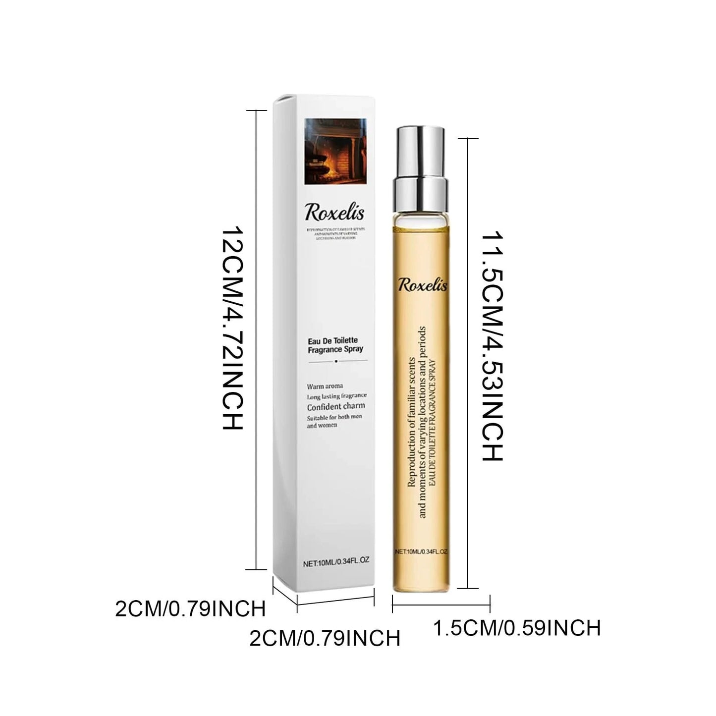 Roxelis Eau De Toilette Fragrance Spray Perfume Halloween Atmosphere Perfume Men's perfume Long Lasting Light Fragrance 0.34 OZ - M & M Global