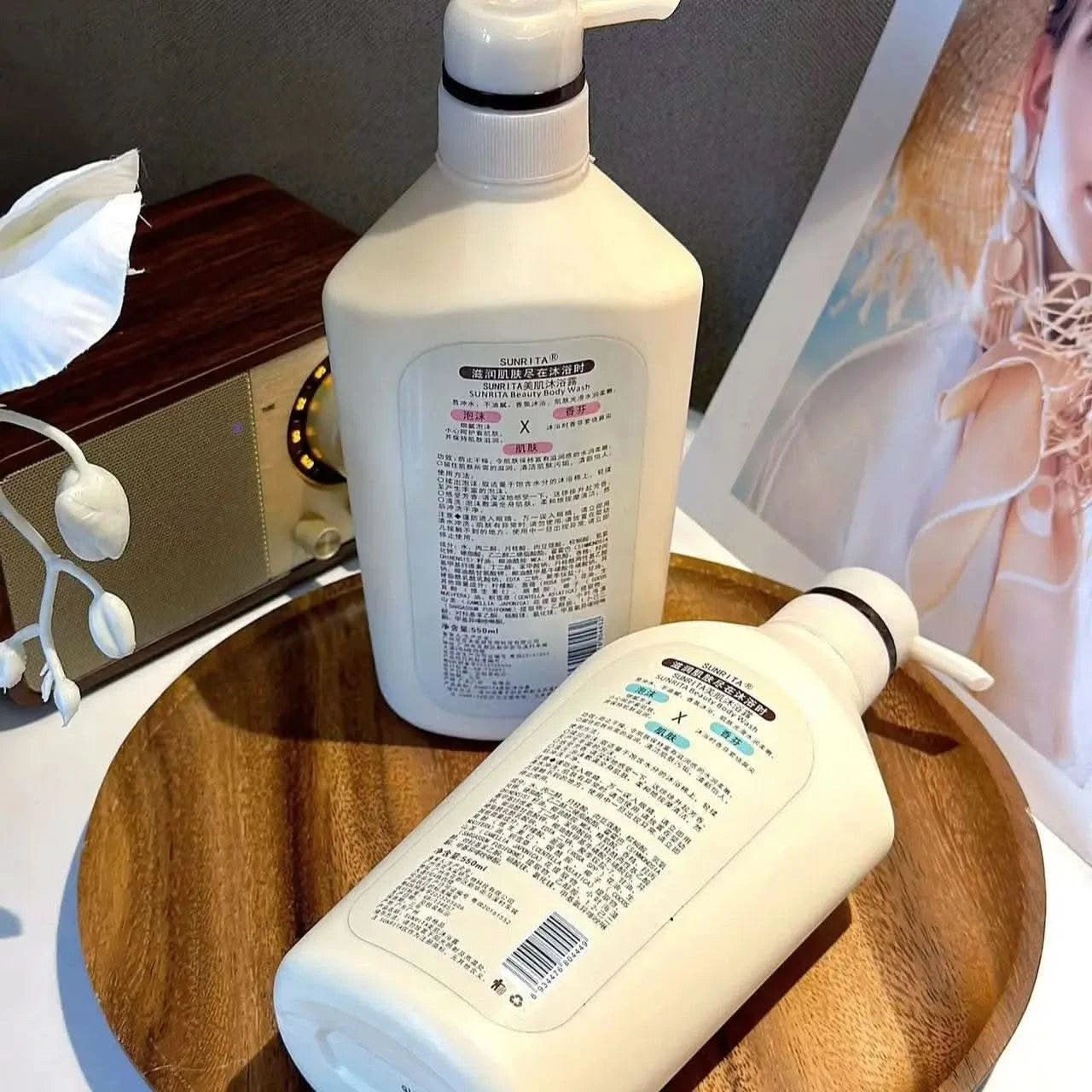 550ml Deep Cleansing Whitening Body Wash Shower Gel Removing Dirt Dead Skin Oil Control Even Skin Tone To Lighten Pigmentation - M & M Global