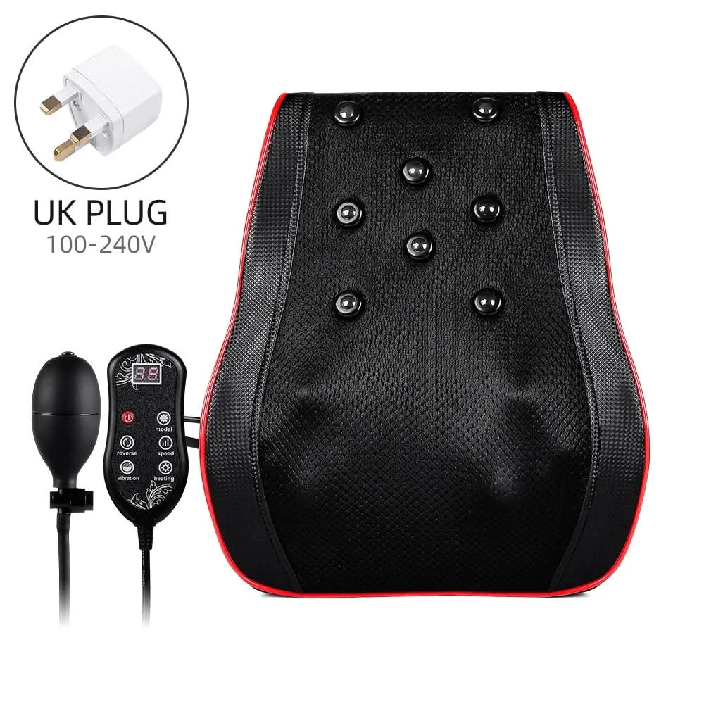 Shoulder Neck Back Trapezius Massage Pillow Shiatsu Kneading Cervical Ttraction Body Massager Car Back Pillow - M & M Global