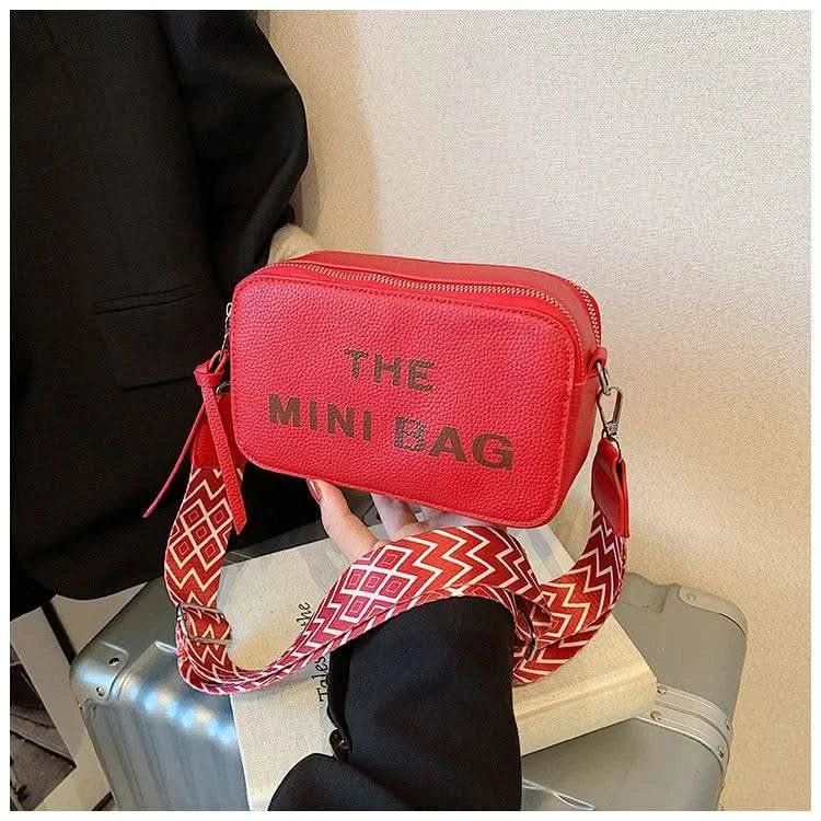 2025 New Small Square Bag Fashion Letter Pattern Chic Hobo Bag Trend PU Women Shoulder Bag Adjustable Strap Satchel Designer Bag - M & M Global