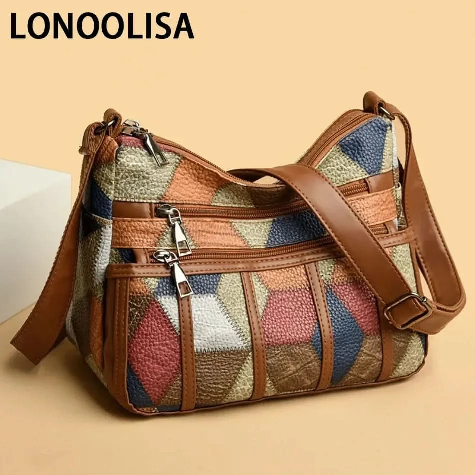 Soft Leather Purses and Handbags Casual Shoulder Crossbody Bags for Women 2024 Vintage Multi-pocket Ladies Messenger Bags Design - M & M Global