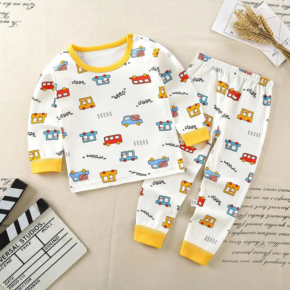 Children Kids Clothes Sets Boys Girls Suit Pajamas Clothinng Pants Cartoon Autumn Winter Sleepwear Outfits - M & M Global
