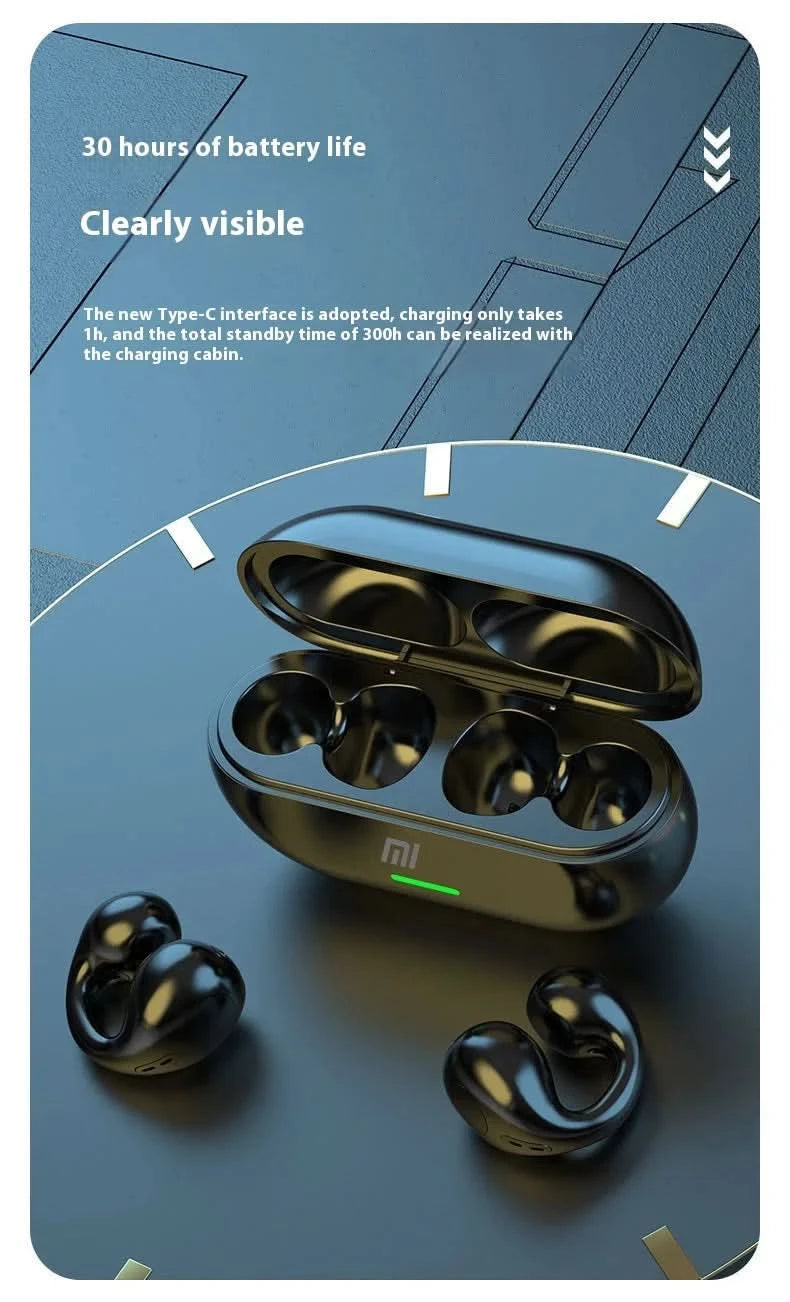 Xiaomi Bone Conduction Earphones Wireless Bluetooth HiFi Stereo Sports Waterproof Earphone With Microphone For Game Music - M & M Global