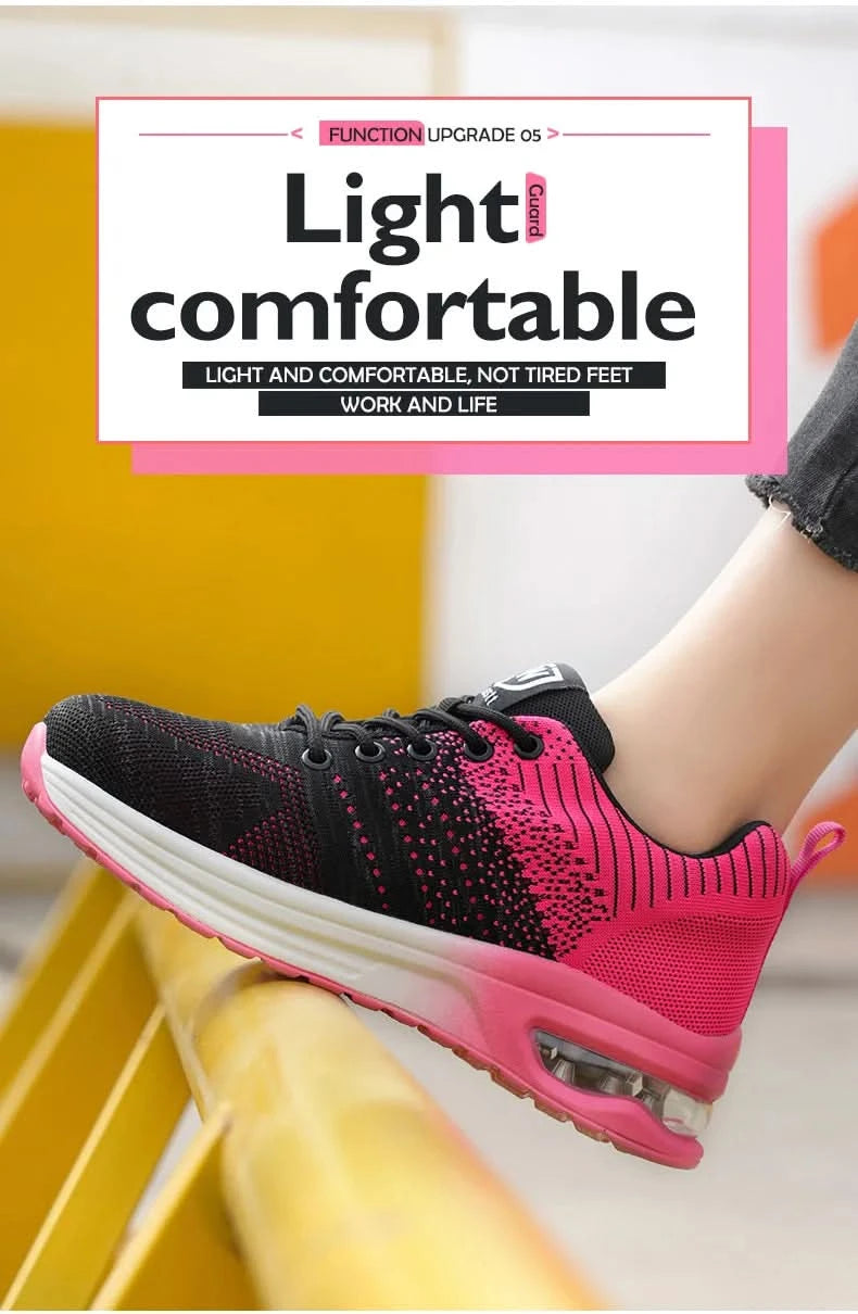 Two layer cowhide men's anti-smash anti-puncture high top work safety shoes