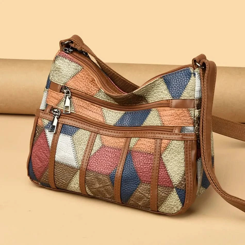 Soft Leather Purses and Handbags Casual Shoulder Crossbody Bags for Women 2024 Vintage Multi-pocket Ladies Messenger Bags Design - M & M Global