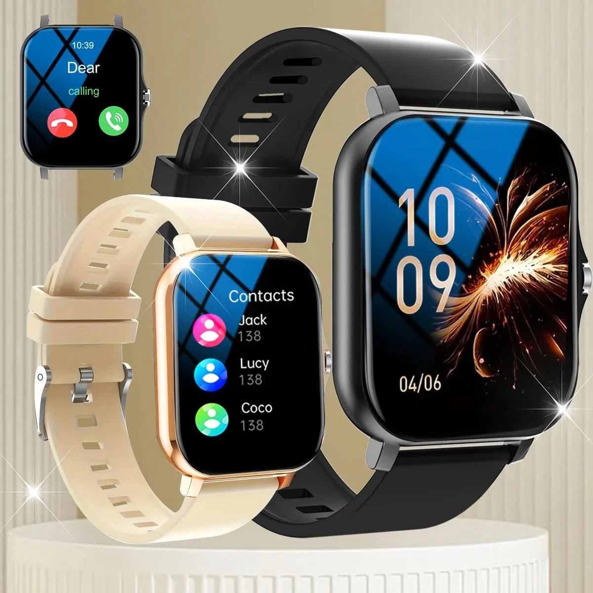 Smart watch, wireless calling /dial, multi -Sport mode,Suitable for men and women, sports watches,for iPhone/Andriod