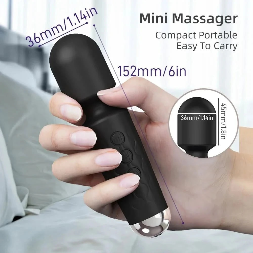 Portable Electric Massage Stick with 8 Adjustable 20 Modes, Suitable for The Back/Neck/Legs/Waist, Relieving Fatigue - M & M Global