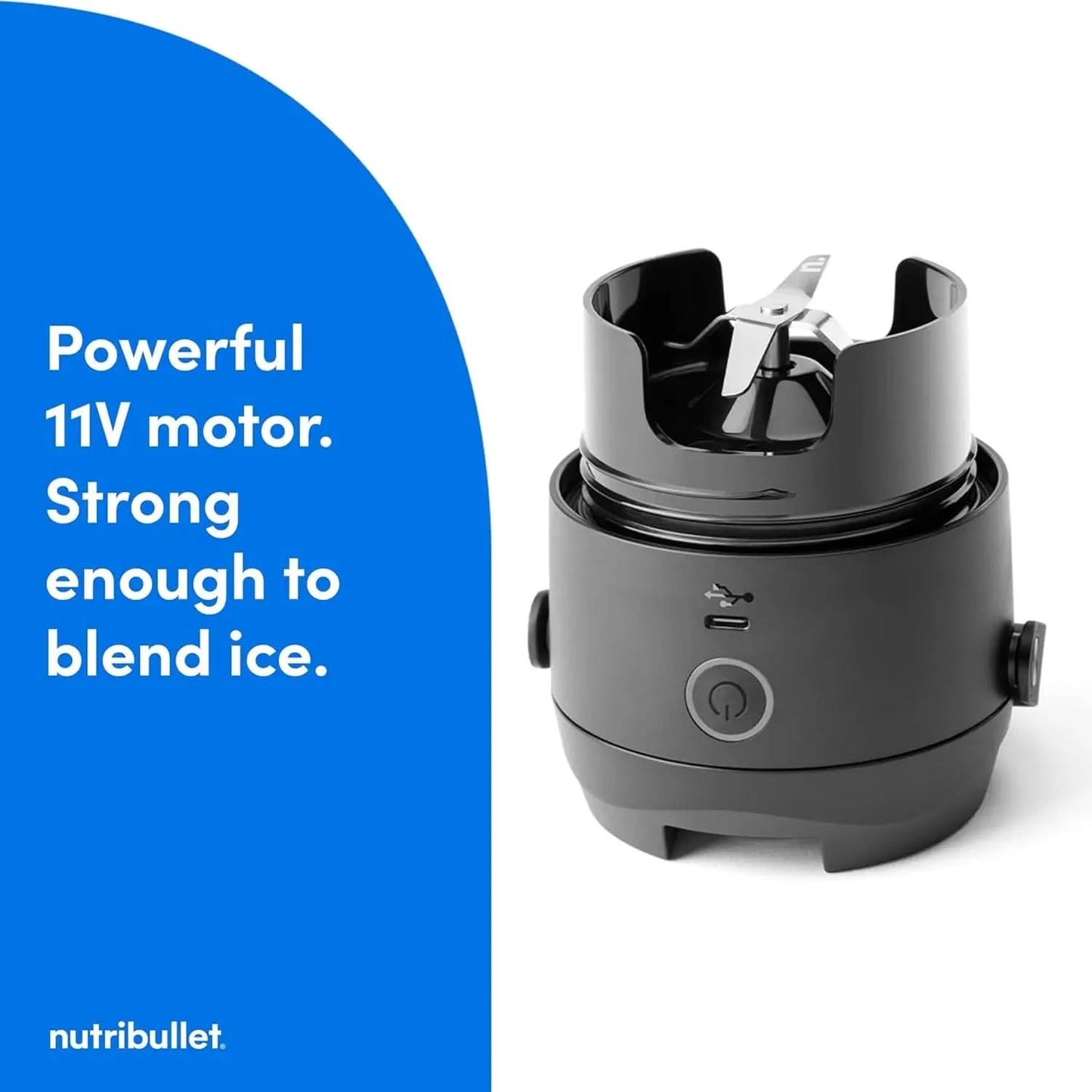 Flip Portable Blender with Insulated Cup, Cordless, Brushed Stainless, NBPB50350SS - M & M Global
