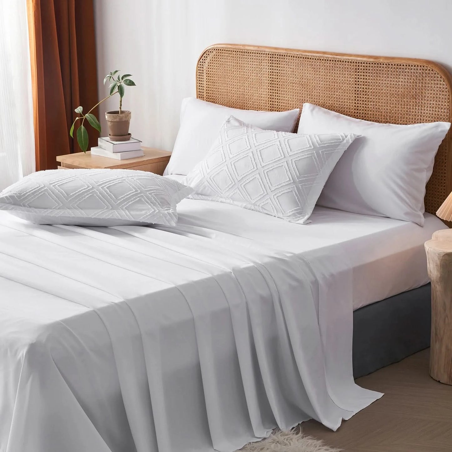 Comforter Set - 7 PCS Diamond Tufted Bedding Comforter Set, Fluffy Soft Bed Set ,Bedding Sets, room decor, all seasons, gift