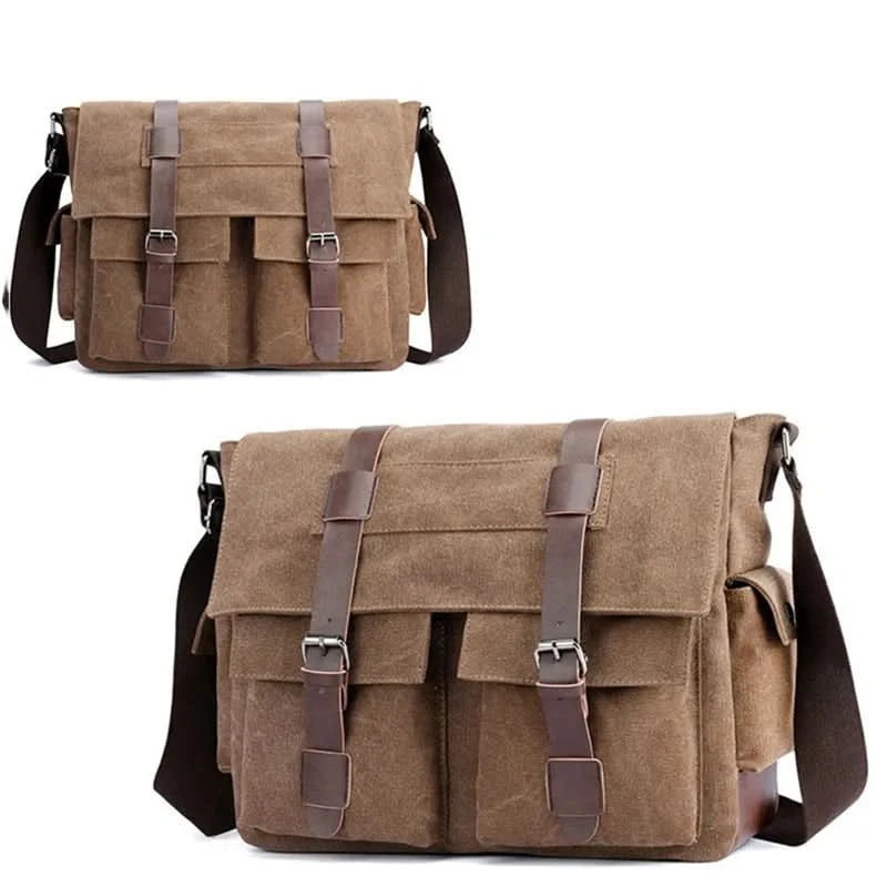 Men's Vintage Canvas Bag Men Casual Crossbody Bag For Men Messenger Bag Man Travel Shoulder Bags Bolsa Masculina High Quality - M & M Global