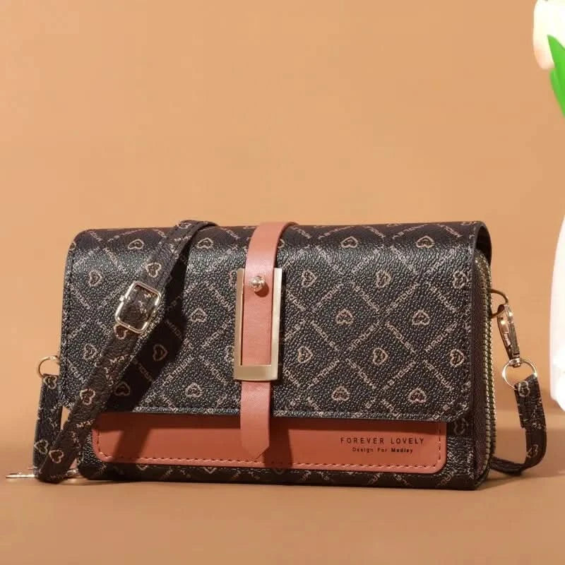 Mini Women's Wallet Handbag Multi Card Large Capacity Casual Shoulder Bag Mobile Phone Packet Fashion New Style Crossbody Wallet - M & M Global