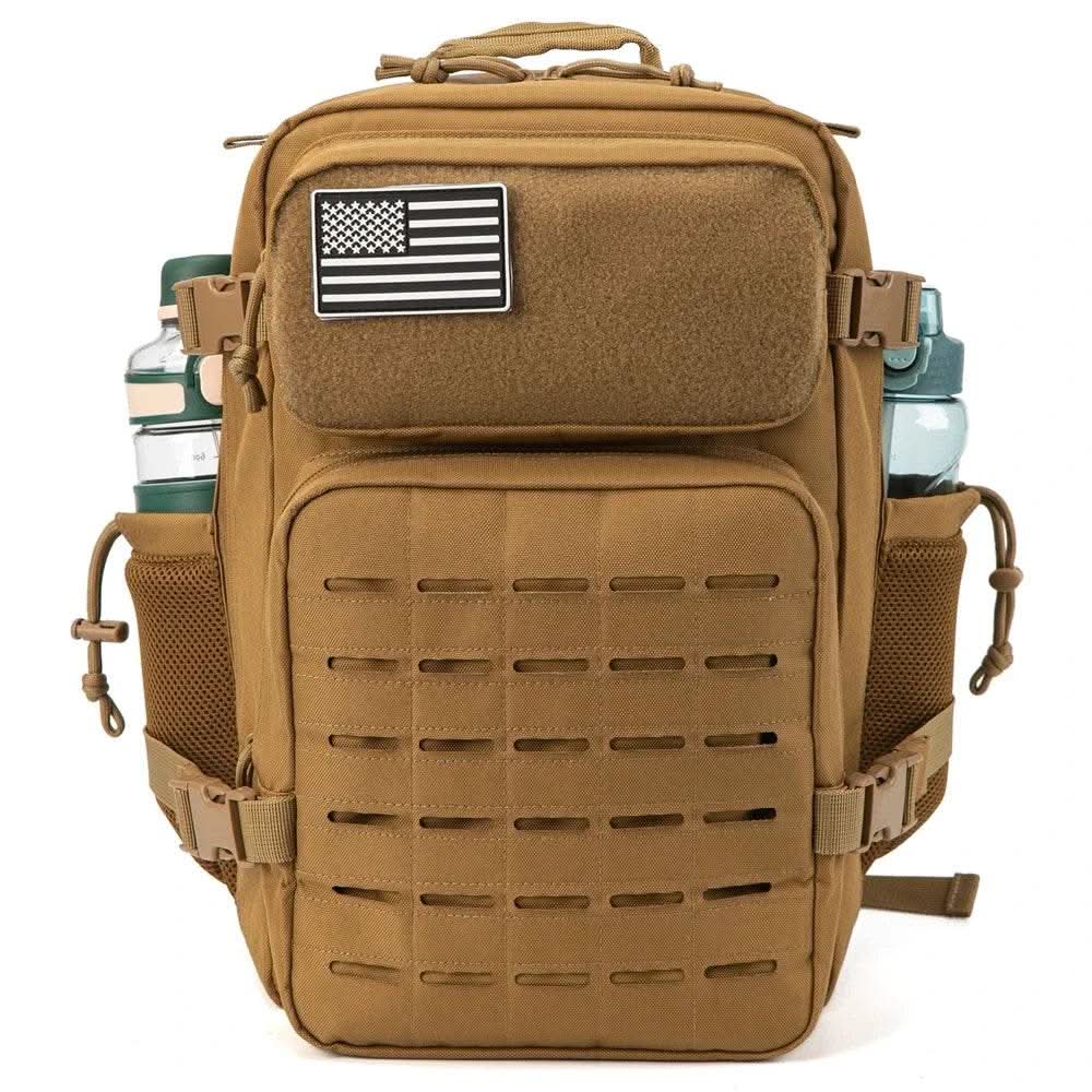 25L/45L Tactical Backpack for Men and Women Outdoor Survival Bug Out Bag Small School Rucksack Hking with Bottle Holder - M & M Global
