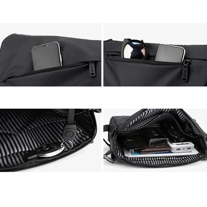 Men Shoulder Cross Body Sling Bag Fashion Casual Multi-Capacity Military Designer Business Nylon Male Briefcase Messenger Bag - M & M Global