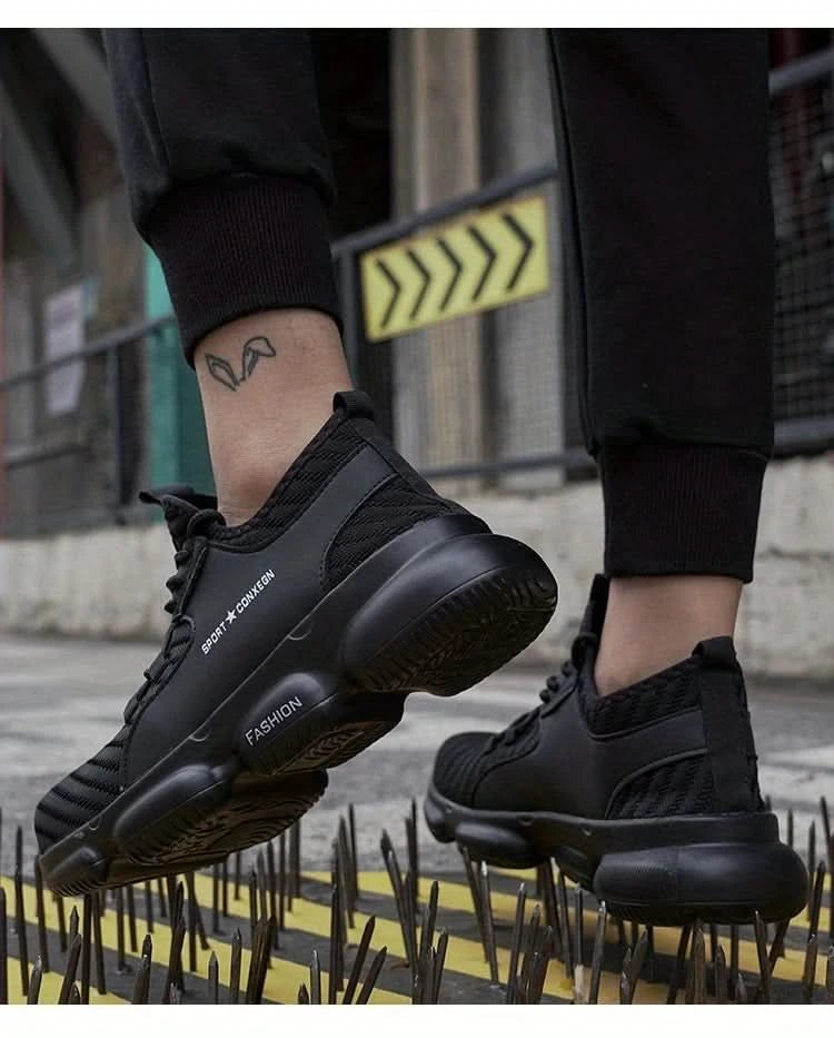 Anti-smash, anti-puncture, breathable, fashionable and comfortable safety shoes