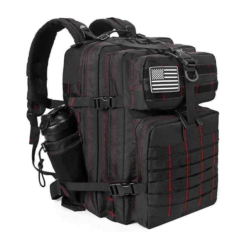 LHI 45L Tactical Backpack for Men and Women Large Athlete Gym Bag Outdoor Sports Hiking Survival Rucksack with Bottle Holder - M & M Global