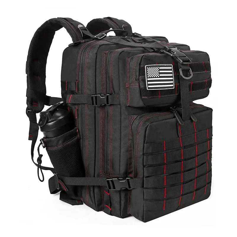 LHI 45L/35L/25L Tactical Backpack for Men and Women Waterproof Athlete Gym Outdoor Bag Travel Hiking Rucksack with Bottle Holder - M & M Global