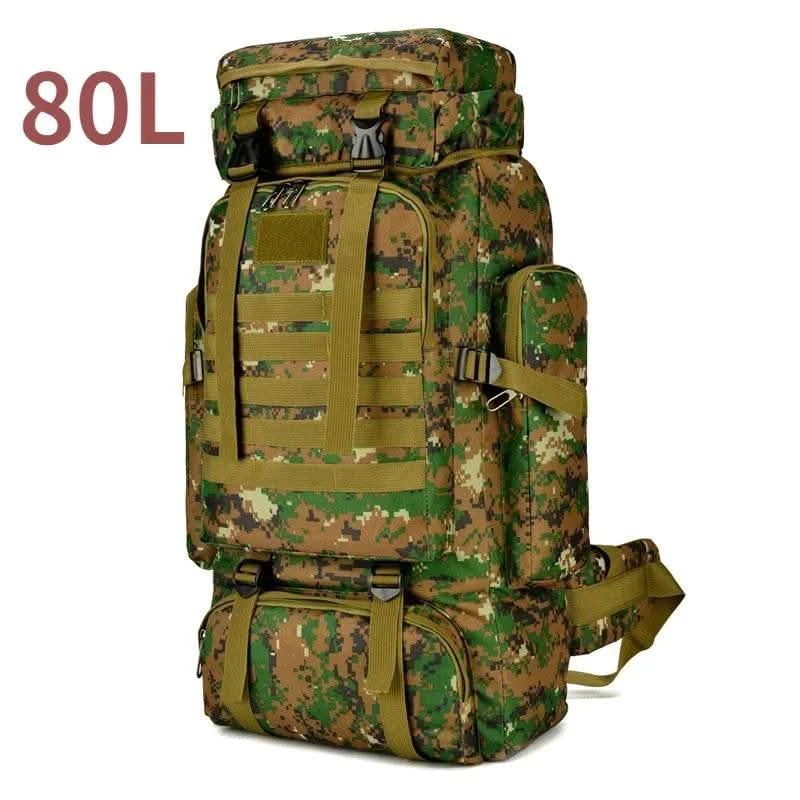 80L/100L Mountaineering Bag Climb Bag Tactical Backpacks Large Backpack Outdoors Hiking Camping Travel Bags - M & M Global