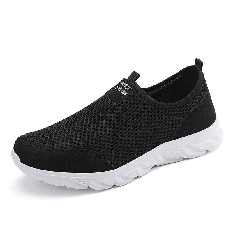 2023 Lightweight Men Casual Shoes Breathable Slip on Male Casual Sneakers Anti-slip Men's Flats Outdoor Walking Shoes Size 39-47 - M & M Global