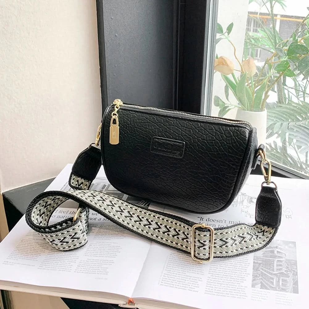 Solid Pu Leather Shoulder Bag Fashion Designer Handbags Messenger Bags For Women Casual Crossbody Bags Summer Travel Bag - M & M Global