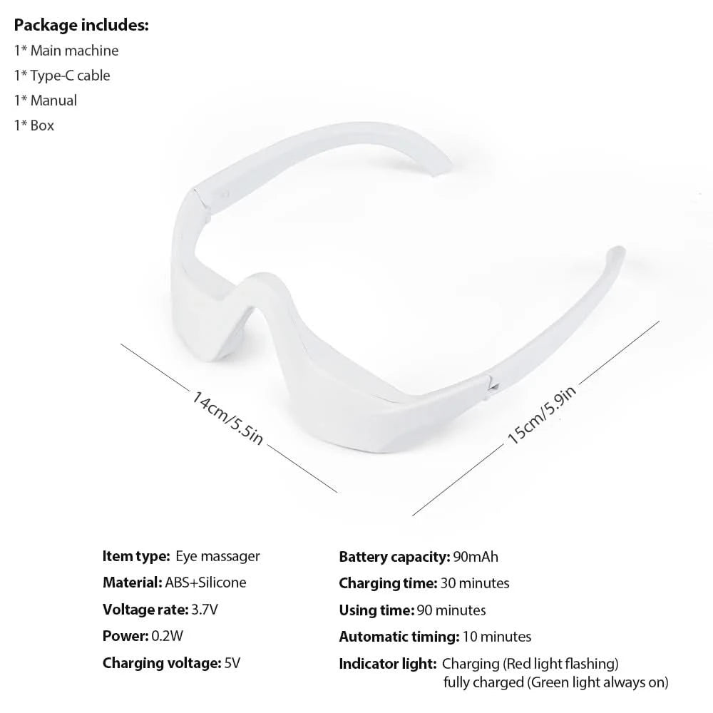 Eye Massager Relieves Eye Fatigue Eyes Massage Glasses Eye Fatigue Relief Massager dropshipping - M & M Global